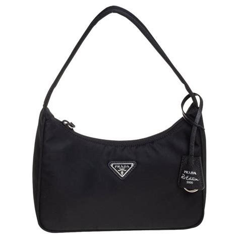 prada tessuto nylon handbag|prada nylon baguette bag.